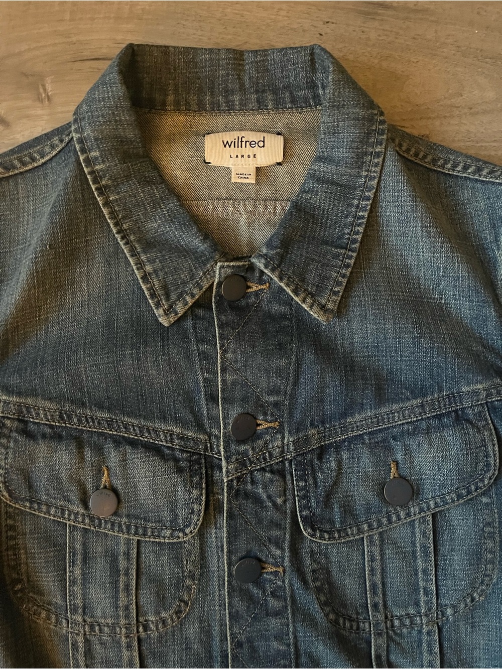Wilfred Denim Jean Jacket – Women’s Size Large - Picture 3 of 7